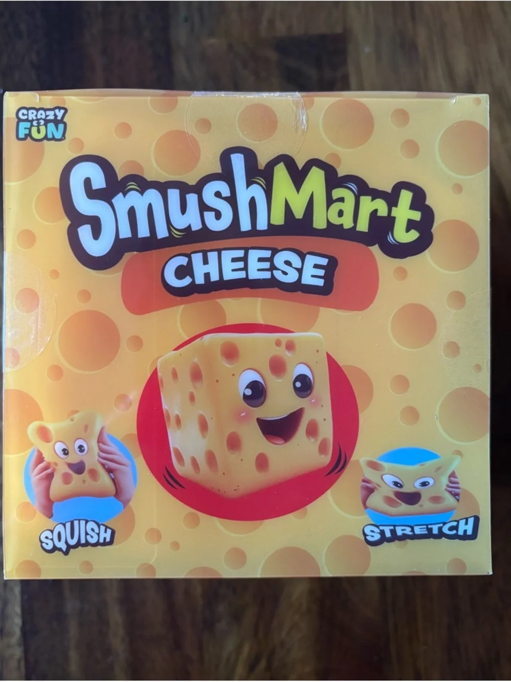 Viral Rare 5in SmushMart Cheese Squishy Toy - Yellow - Picture 2 of 3